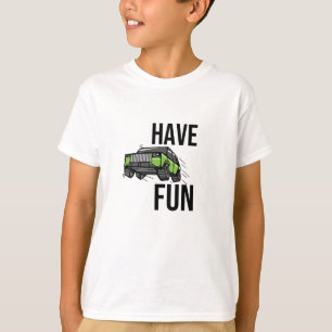 Camiseta Off-roading é divertido — A aventura verde SUV T-S