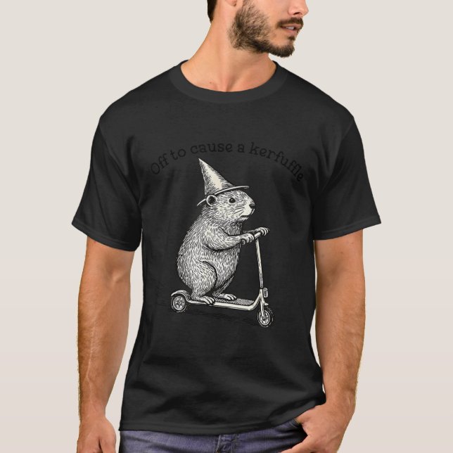 Camiseta Off To Cause A Kerfuffle Weirore Sayings Funny Mem (Frente)