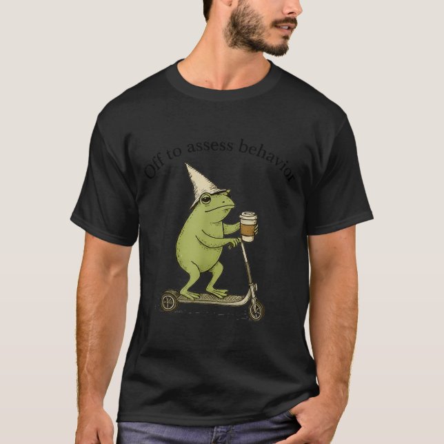 Camiseta Off To Ess Behavior Funny Frog Aba Behavior Theras (Frente)
