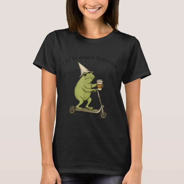 Camiseta Off To Ess Behavior Funny Frog Aba Behavior Theras (Frente)