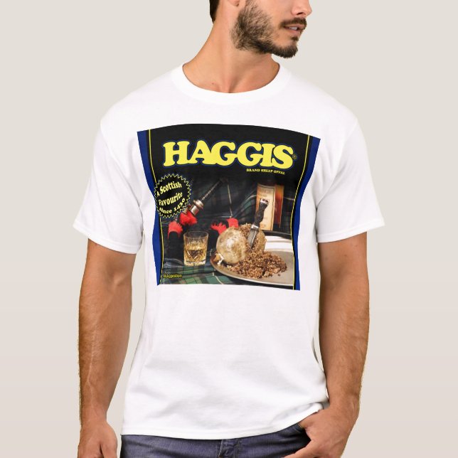 Camiseta Offal dos carneiros da marca de Haggis (Frente)