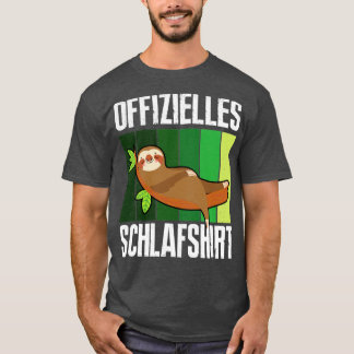 Camiseta Offerielles Schlafshirt Schlafanzug Faultier