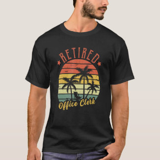 Camiseta Office Clerk Retro Vintage Para Pai Masculino