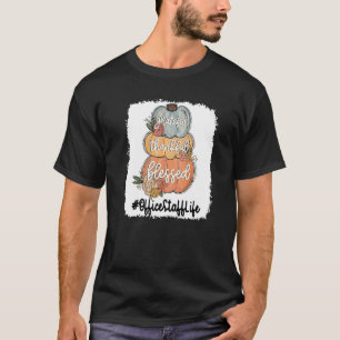 Camiseta Office estafflife Grateful Graças Abençoado Um Que