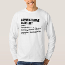 Camiseta Office Humor: Assistente Administrativo