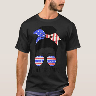 Camiseta Office Squad Administrative Assistant Messy Bun 7