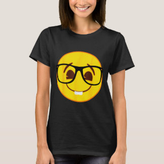 Camiseta Official Emoji Nerd Gles Yellow Smile Face 