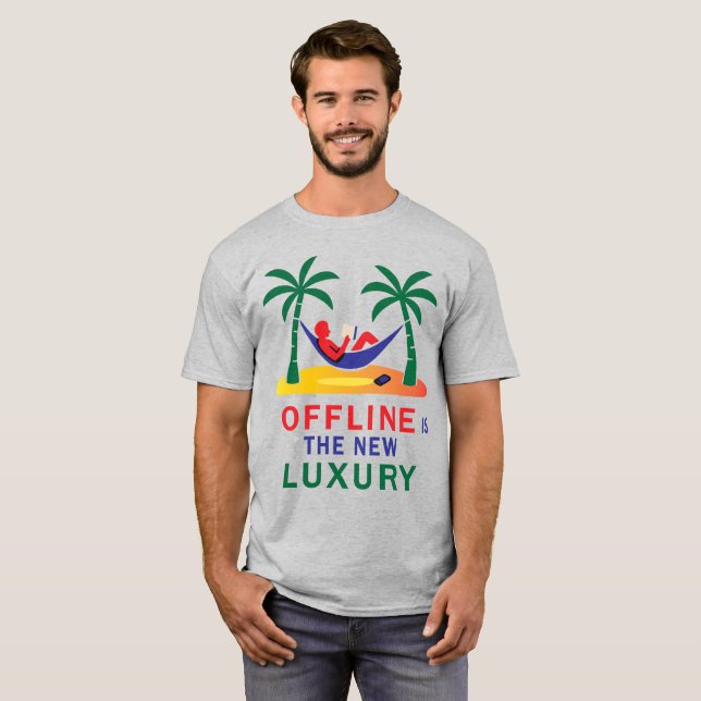 Camiseta Offline é a nova declaração de luxo - mindice (Frente Completa)