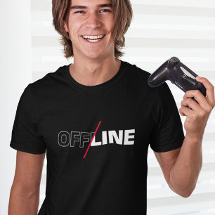Camiseta Offline   Geek Humor T-Shirt