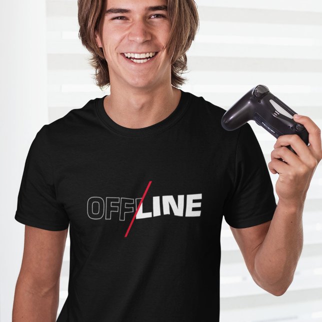 Camiseta Offline | Geek Humor T-Shirt (Criador carregado)