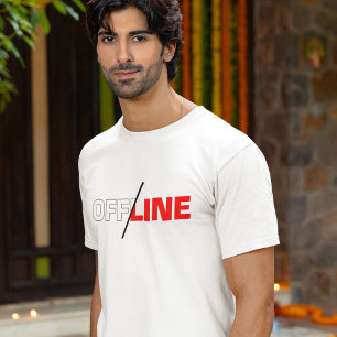 Camiseta Offline Geek Humor T-Shirt
