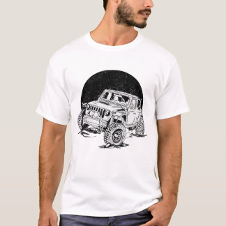 Camiseta Offroad_Car_preto_e_branco