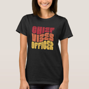 Camiseta Oficial Chefe de Vibrações do Escritório Colega de