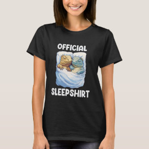Camiseta Oficial Cute Dormindo Iguana Animal Lo