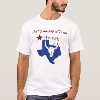 Camiseta oficial da Poetry Society of Texas
