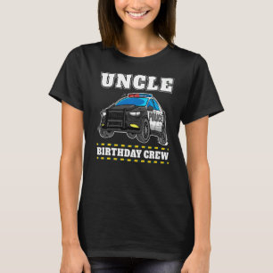 Camiseta Oficial da Polícia de Carros do Tio Birthday