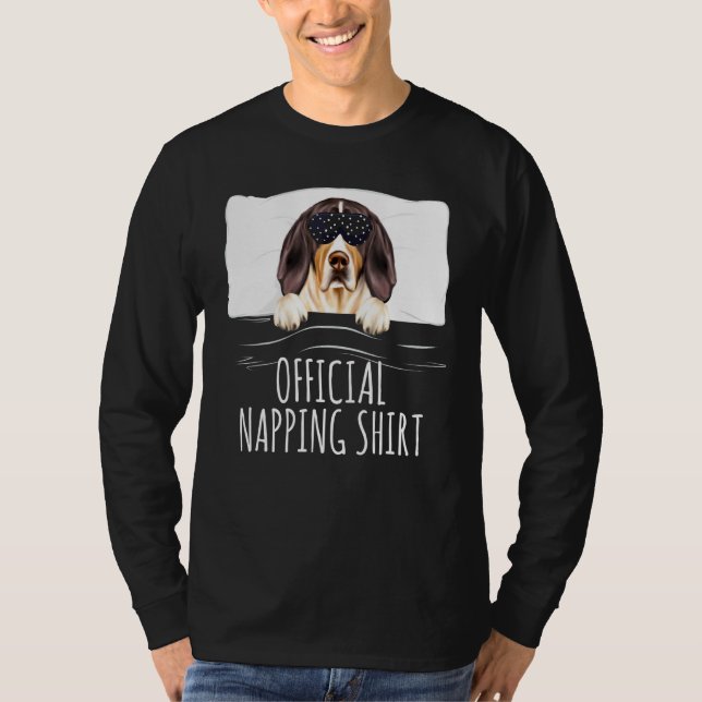 Camiseta Oficial da Walker Coonhound, em máscara de sono pr (Frente)