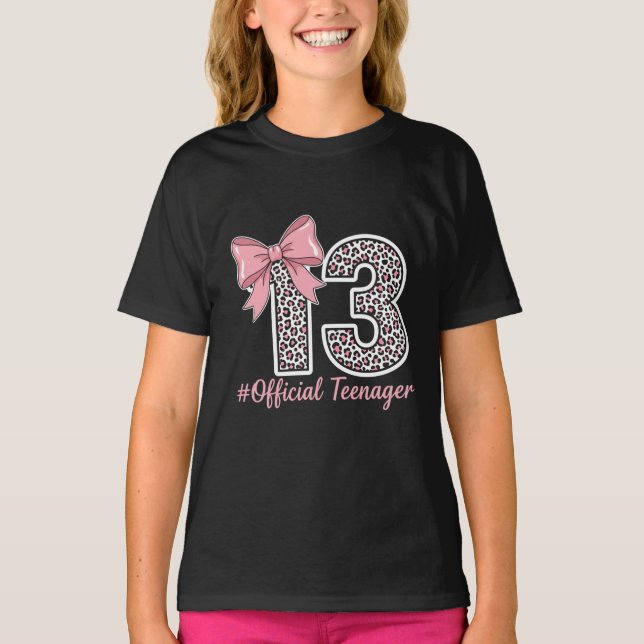 Camiseta Oficial de Adolescente “13” com Estampa d (Frente)