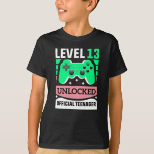 Camiseta Oficial de Adolescente Divertida Nível 13