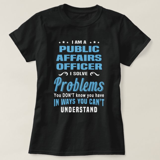 Camiseta Oficial de Assuntos Públicos (Frente do Design)