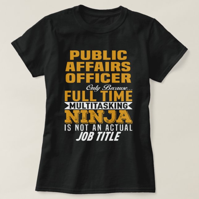 Camiseta Oficial de Assuntos Públicos (Frente do Design)
