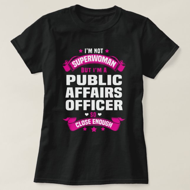 Camiseta Oficial de Assuntos Públicos (Frente do Design)