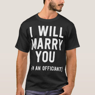 Camiseta Oficial De Casamento, Casado Que Você Ordenou Mini