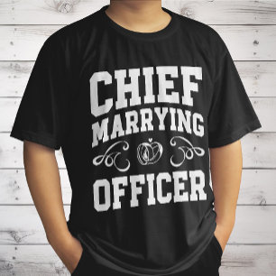 Camiseta Oficial de Casamento Chefe - Designs de Celebrante