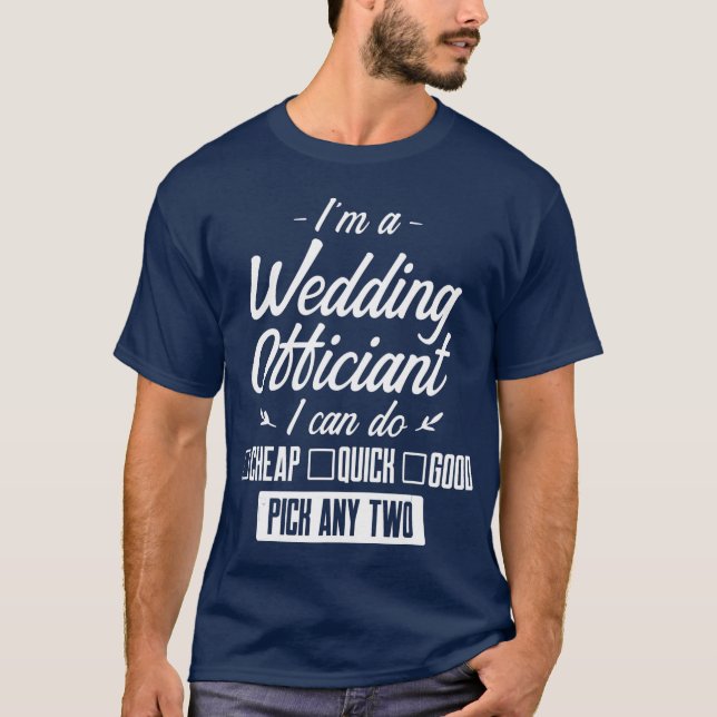 Camiseta Oficial de Casamento Qualquer Dois Presente Ordena (Frente)