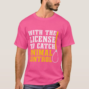 Camiseta Oficial de Controle de Animais Caçador de Cães eng