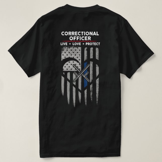 Camiseta Oficial de Correção de Sinalizador dos EUA (Verso do Design)