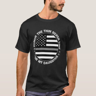 Camiseta Oficial de Correção Pai Orgulhoso Mãe Bandeira Ame