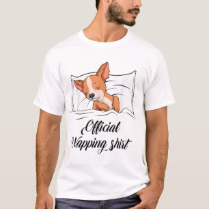 Camiseta Oficial de doação do cão Chihuahua pijamas dormind