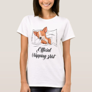 Camiseta Oficial de doação do cão Chihuahua pijamas dormind