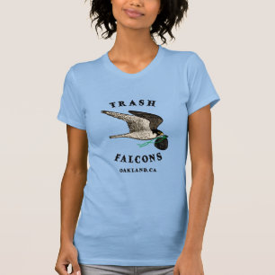 Camiseta Oficial de Falcões de Lixo - Azul Claro