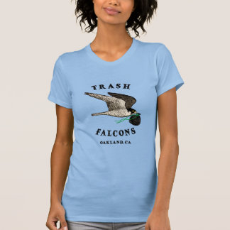 Camiseta Oficial de Falcões de Lixo - Azul Claro