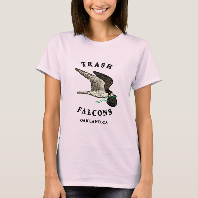 Camiseta Oficial de Falcões de Lixo - Rosa (Frente)