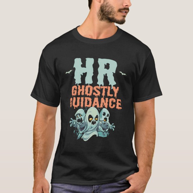 Camiseta Oficial De Gestão De Recursos Humanos Halloween Fu (Frente)
