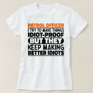 Camiseta Oficial De Patrulhas Tento Fazer Coisas Engraçadas