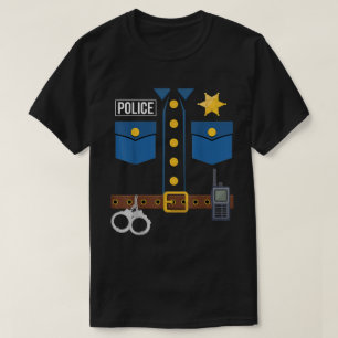 Camiseta Oficial de Polícia Costume Engraçado Tee
