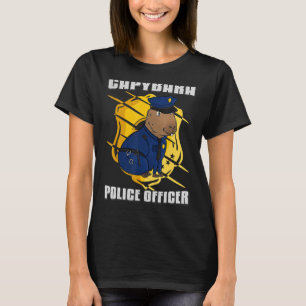 Camiseta Oficial de Polícia de Mens Capybara
