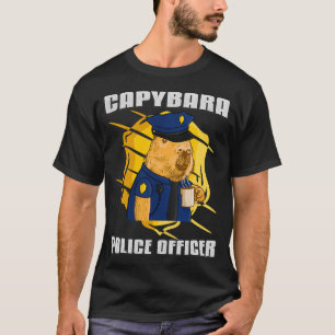 Camiseta Oficial de Polícia de Mens Capybara 22