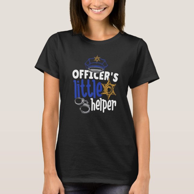 Camiseta Oficial de Polícia do Helper Kid (Frente)