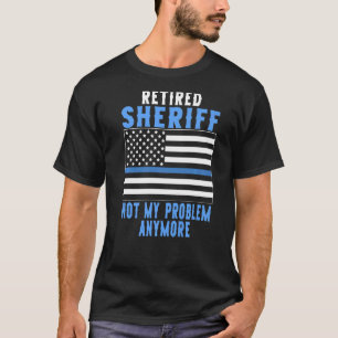 Camiseta Oficial de Polícia do Xerife aposentado