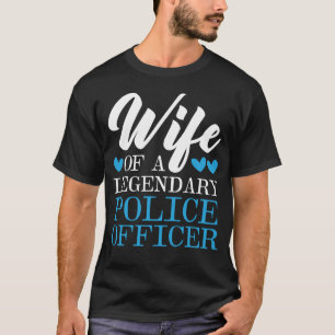 Camiseta Oficial de Polícias do Xerife da Polícia Esposa