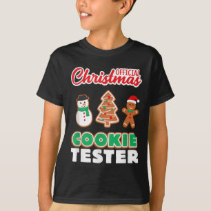 Camiseta Oficial de Provador de Biscoito de Natal