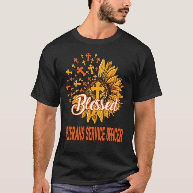 Camiseta Oficial de Serviço de Veteranos Abençoado (Frente)