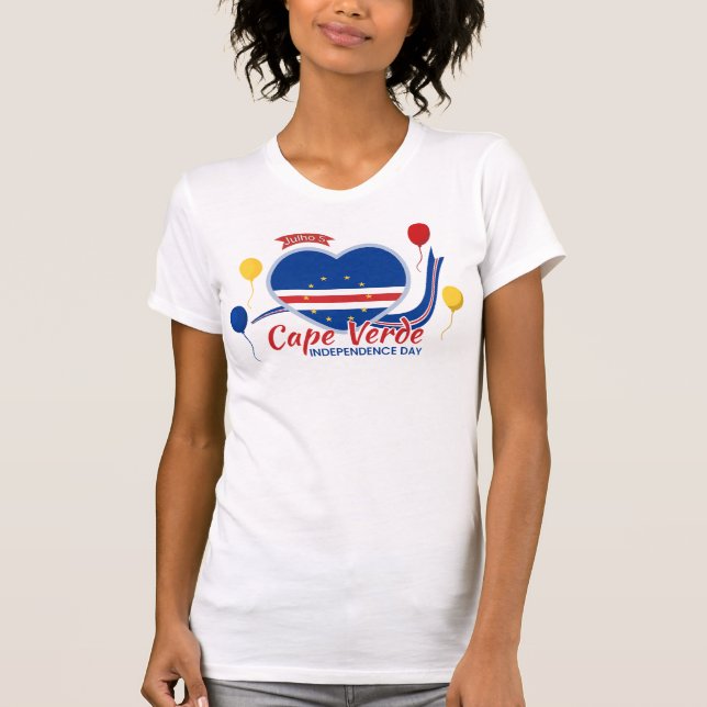 Camiseta Oficial do Dia da Independência de Cabo Verde (Frente)