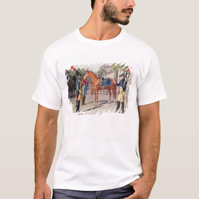 Camiseta Oficial e guarda da guarda real em 1826 (Frente)