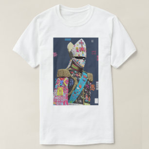 Camiseta Oficial Militar de Arte Glitch Voxel Futurista Cib